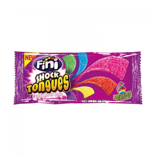 Fini Shock Tongues Sour Candy Belts 70g Coopers Candy