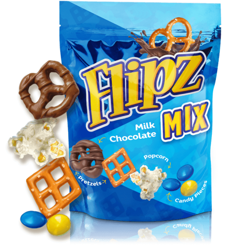 Flipz Milk Chocolate Snack Mix 113g Coopers Candy
