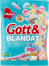 Malaco Gott & Blandat Fizzy 130g Coopers Candy