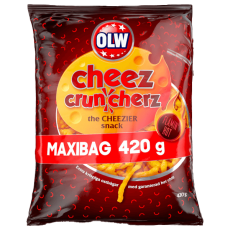 OLW Maxibag Cruncherz Flamin Hot 420g Coopers Candy