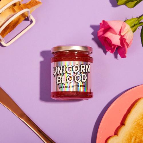 Unicorn Blood - Gin and Rose Glitter Jelly 210g Coopers Candy