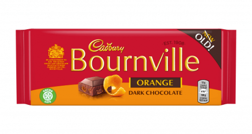 Cadbury Bournville Orange Dark Chocolate Bar 100g Coopers Candy