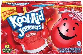 Kool-Aid Jammers - Cherry 10-pack Coopers Candy
