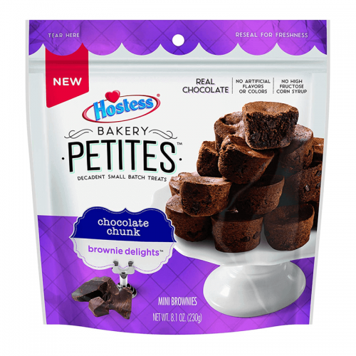 Hostess Bakery Petites Chocolate Chunk Brownie Delights 230g Coopers Candy