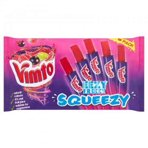 Vimto Eezy Freezy Squeezy Pops 480ml Coopers Candy