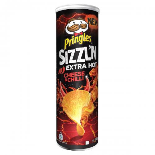 Pringles Sizzln Extra Hot Cheese & Chilli 180g Coopers Candy