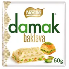 Nestle Damak Baklava White Chocolate Pistachio 60g Coopers Candy