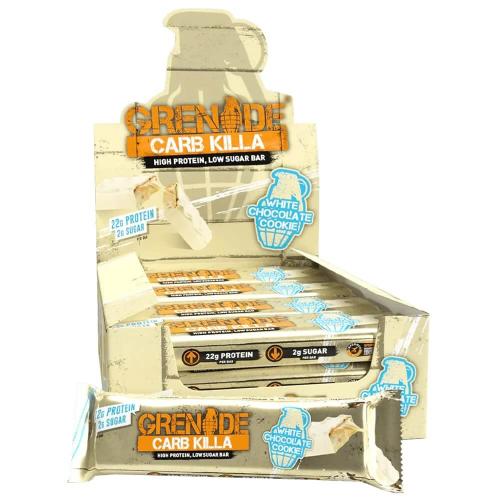 Grenade Protein Bar - White Chocolate Cookie 60g x 12st (hel låda) Coopers Candy