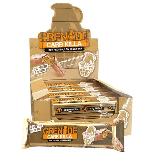 Grenade Protein Bar - Caramel Chaos 60g x 12st (hel låda) Coopers Candy