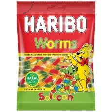 Haribo Worms Solucan 100g Coopers Candy