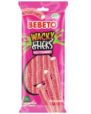 Bebeto Wacky Sticks Strawberry Vanilla 75g Coopers Candy