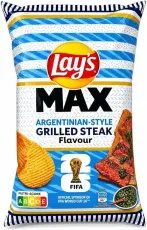 Lays Max Argentina Steak 185g Coopers Candy