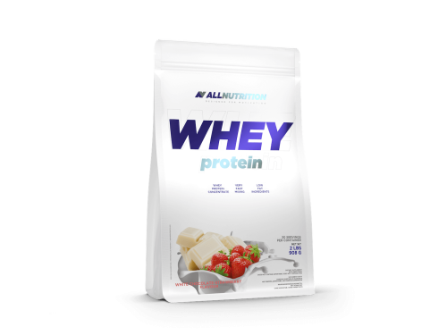 Allnutrition Whey Protein - White Chocolate Strawberry 908g (BF: 2024-01) Coopers Candy