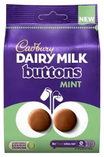 Cadbury Dairy Milk Buttons Mint 102g Coopers Candy