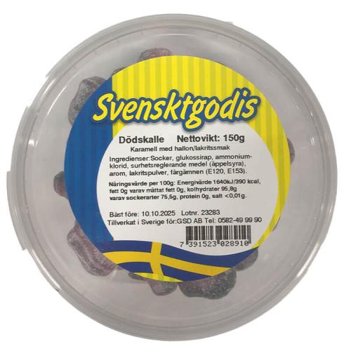Svenskt Godis Klassiker - Dödskalle 150g(BF:2025-10-10) Coopers Candy