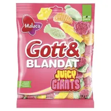 Malaco Gott & Blandat Juicy Giants 480g Coopers Candy