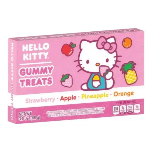 Hello Kitty Gummy Treats Fruit 88g Coopers Candy