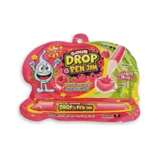 Sour Drop & Pen Jam Raspberry 55g Coopers Candy