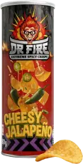 Dr Fire Crisps Cheesy Jalapeno 80g Coopers Candy