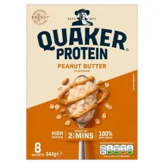 Quaker Protein Peanut Butter 8-Pack 344g Coopers Candy