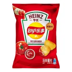 Lays Potetgull Heinz Tomato Ketchup Smak 70g Coopers Candy