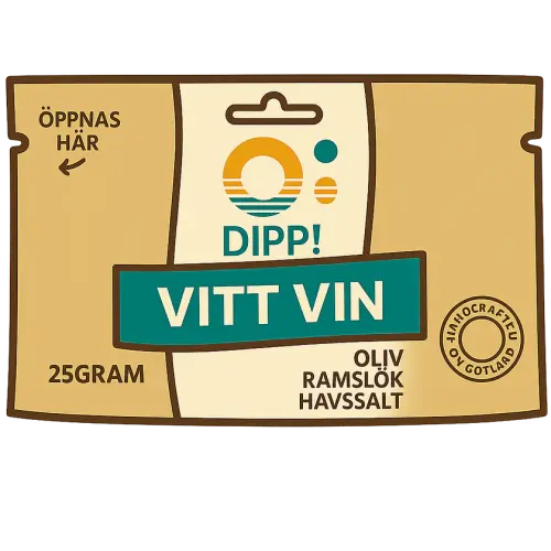 Ö-Chips Dippmix Vitt Vin - Oliv, Ramslök, Havssalt 25g Coopers Candy
