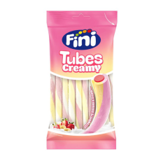 Fini Tubes Creamy Strawberry Banana & Cream 80g Coopers Candy