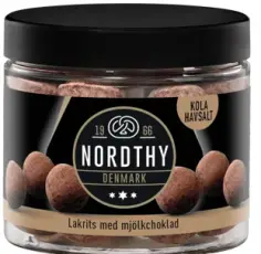 Nordthy Lakrits med mj&ouml;lkchoklad Kola & Havssalt 100g Coopers Candy