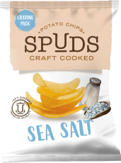 Spuds Craft Cooked Chips Sea Salt 145g Coopers Candy