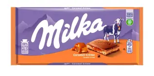 Milka Melkesjokoladebar Karamell Creme 100g Coopers Candy