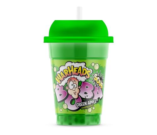 Warheads Boba Sour Green Apple 400ml Coopers Candy