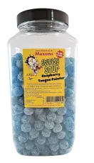 Maxons Stupidly Sour Jar Raspberry Tongue Painter 3kg Coopers Candy