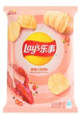 Lays Potetgull Spicy Crayfish Smak 70g Coopers Candy