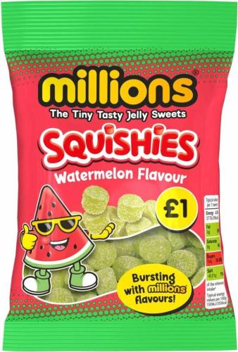 Millions Squishies Watermelon Flavour 120g Coopers Candy