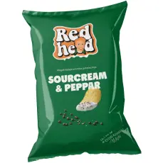 Redhead Chips Sourcream & Peppar 150g Coopers Candy