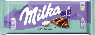 Milka Melkesjokoladebar Bubbly Coconut 97g Coopers Candy
