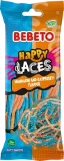 Bebeto Laces Raspberry Mandarin 75g Coopers Candy