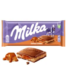 Milka Melkesjokoladebar Toffee Creme 100g Coopers Candy