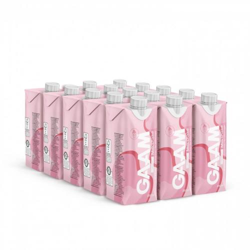 GAAM Milkshake - Strawberry 25cl x 15st (BF:2023-10-21) Coopers Candy