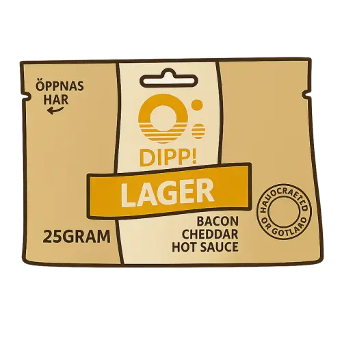 Ö-Chips Dippmix Lager - Bacon, Cheddar, Hot Sauce 25g Coopers Candy