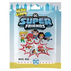 Hero Gummy Candy Gelegodisboll DC Super Friends 80g Coopers Candy