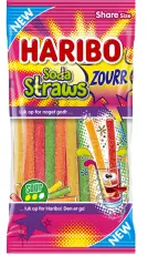 Haribo Soda Straws Zourr 90g(BF:2025-06-30) Coopers Candy