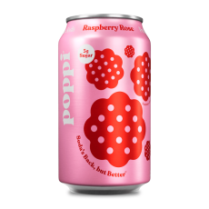 Poppi Prebiotic Soda Raspberry Rose 355ml Coopers Candy