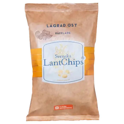 Lantchips Lagrad Ost Räfflade 200g Coopers Candy