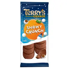 Terrys Chocolate Orange Snowy Crunch Bar 90g Coopers Candy