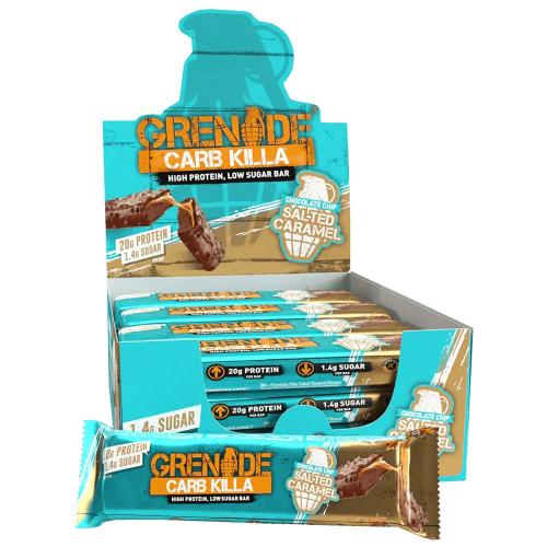 Grenade Protein Bar - Chocolate Chip Salted Caramel 60g x 12st (hel låda) Coopers Candy