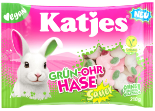 Katjes Grönörade Skumharar 210g Coopers Candy