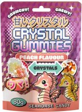 Crystal Gummies Peach Flavour 80g Coopers Candy
