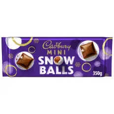 Cadbury Mini Snowballs Chokladkaka 350g Coopers Candy