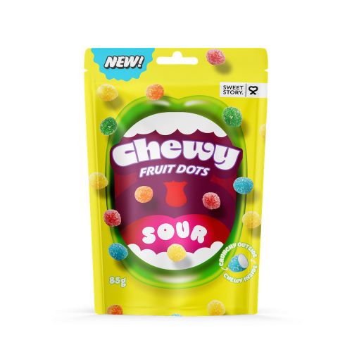 Sweet Story Chewy Fruit Dots Sour 85g Coopers Candy